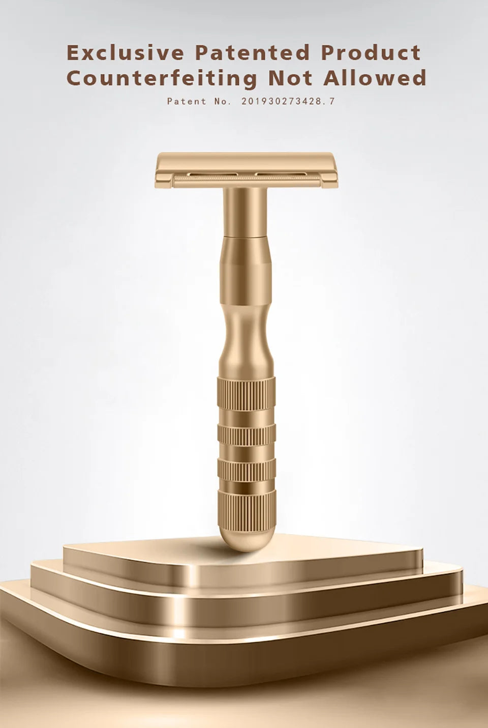 JiFULI ( 1 Machine 5 Blades ) High Quality Men Classic Double Edge Safety razor Aluminum Alloy Handle Sharp Durable Shaver Blade