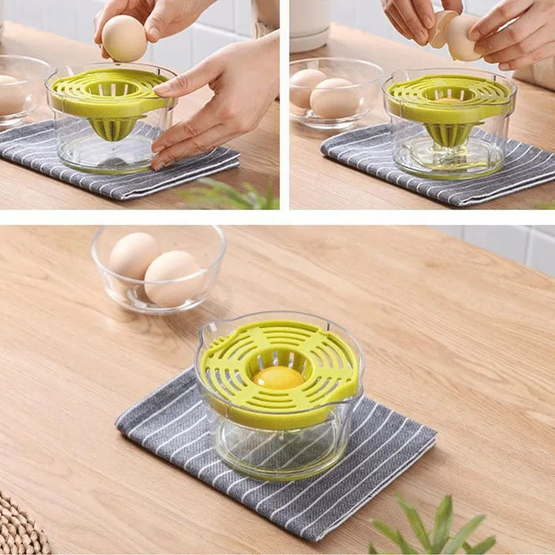 4 In 1 Citrus Lemon Orange Manual Juicer Multifunctional Hand Fruit Squeezer with Built-in Measuring Cup Grater Egg Separator