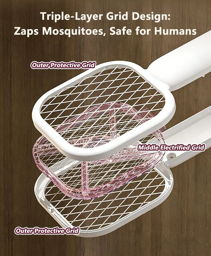 Mini Electric Mosquito Swatter USB Household Mosquito Lure Small Mosquito Killer Swatter Outdoor Portable Mosquito Killer 2026