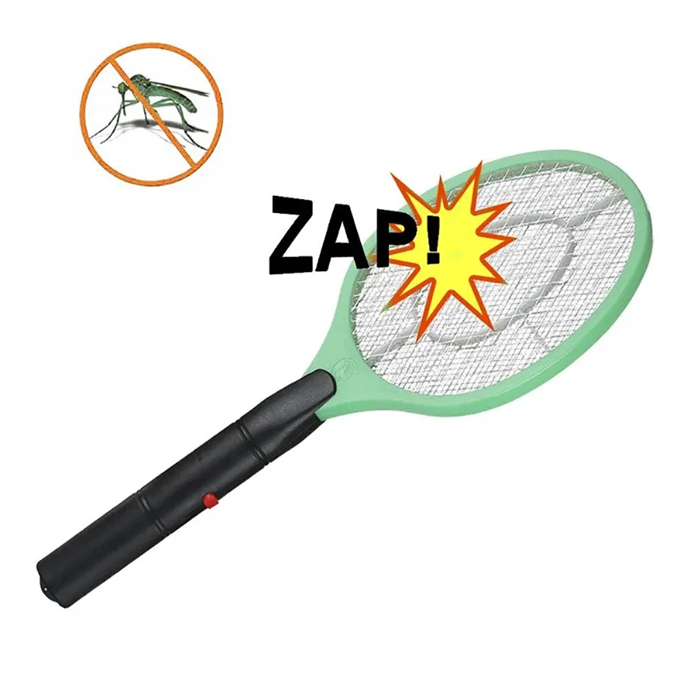 Mosquito Swatter Racket - Outdoor/Indoor Killer for Flies, Battery-Operated Tennis Killing  Battery-Operated Tennis Killing Zap