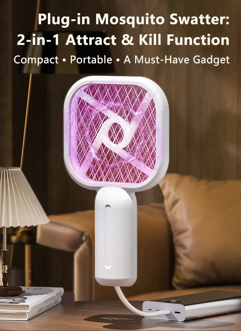 Mini Electric Mosquito Swatter USB Household Mosquito Lure Small Mosquito Killer Swatter Outdoor Portable Mosquito Killer 2026