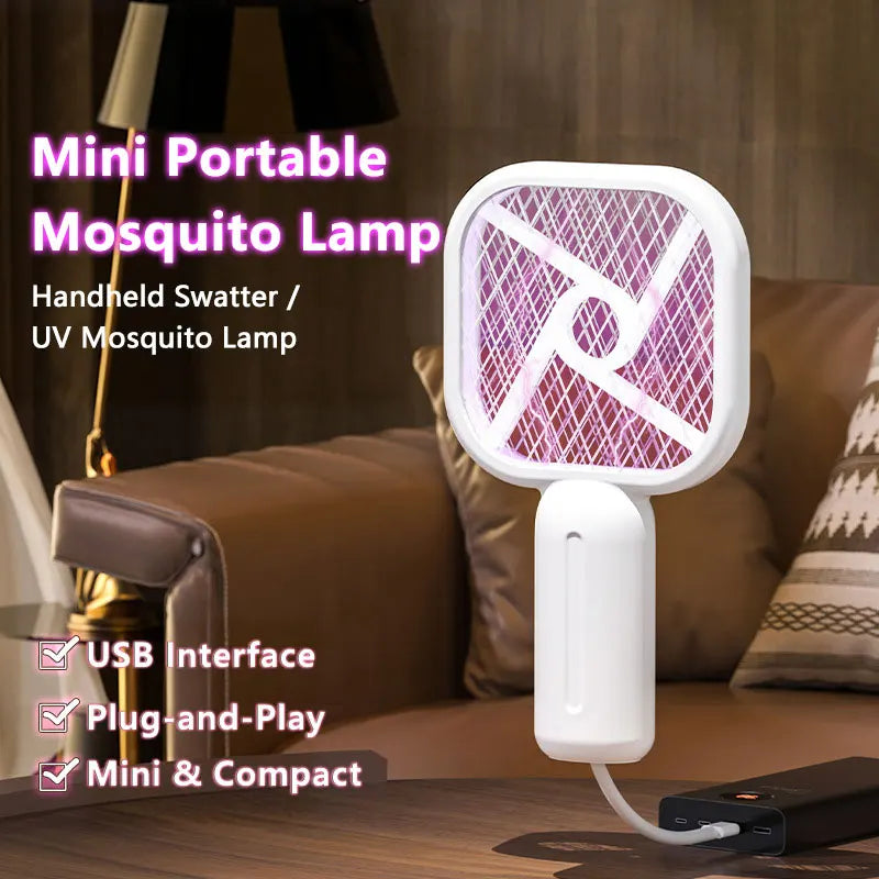 Mini Electric Mosquito Swatter USB Household Mosquito Lure Small Mosquito Killer Swatter Outdoor Portable Mosquito Killer 2026