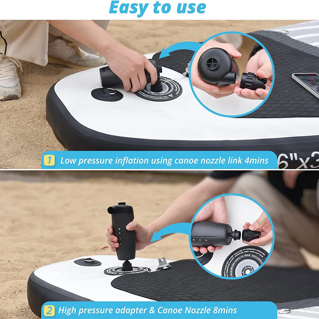 20PSI Protable Air Pump Electric Outdoor Deflatable Air Inflator For Inflatable Surfboard Paddle Stand Up Paddle Board Boat