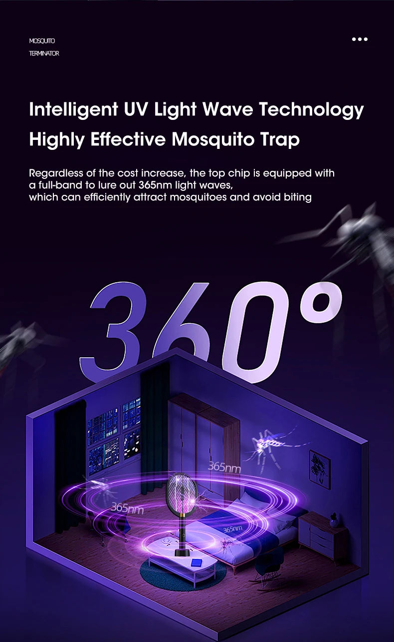 3000V Mosquito Killer Anti Mosquitoes Electric Usb Killer Racket Fly Swatter Electric Traps Flies Insect Repeller Home Mosquito