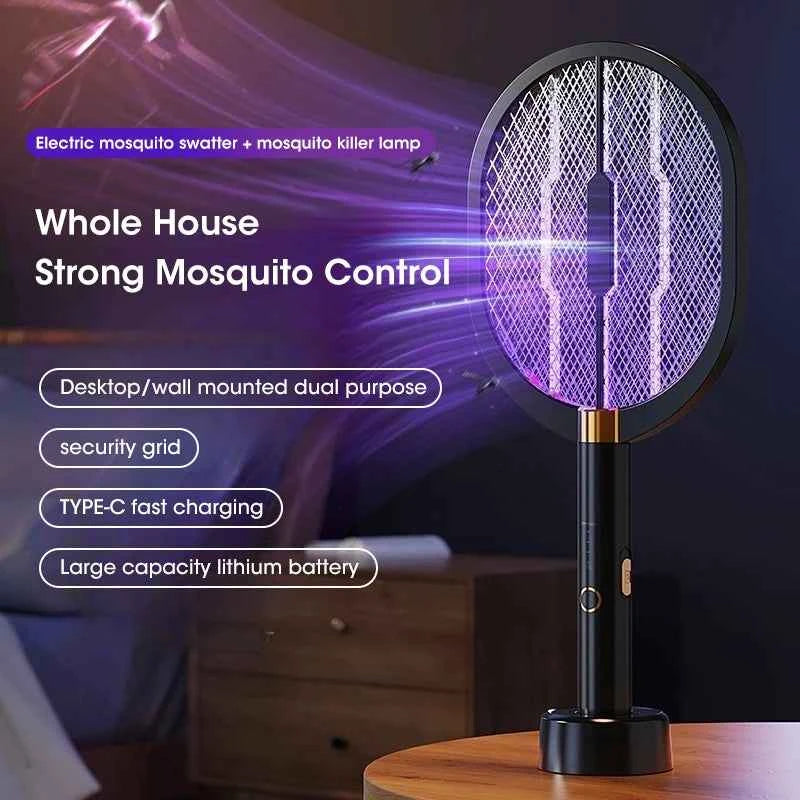 3000V Mosquito Killer Anti Mosquitoes Electric Usb Killer Racket Fly Swatter Electric Traps Flies Insect Repeller Home Mosquito