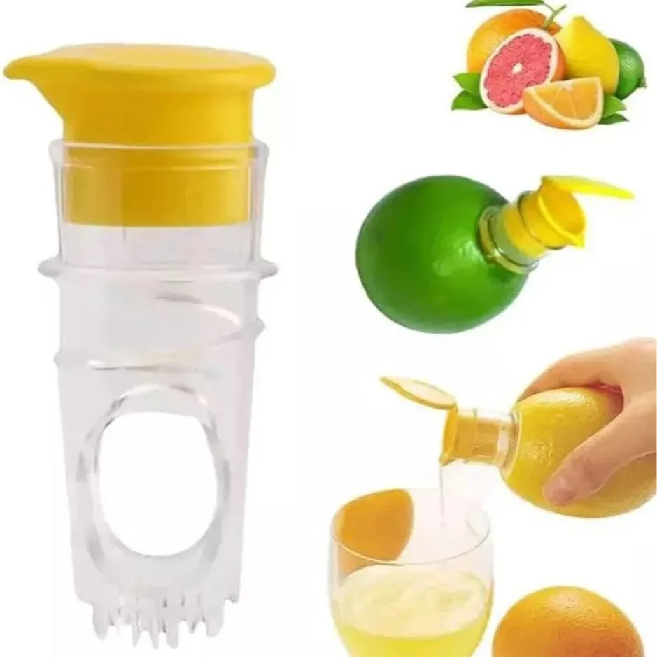 Fruit Juice Sprayer Manual Orange Lemon Juicer with Leak-Proof Nozzle Mini Handheld Juicing Gadget for Fresh Juice Making