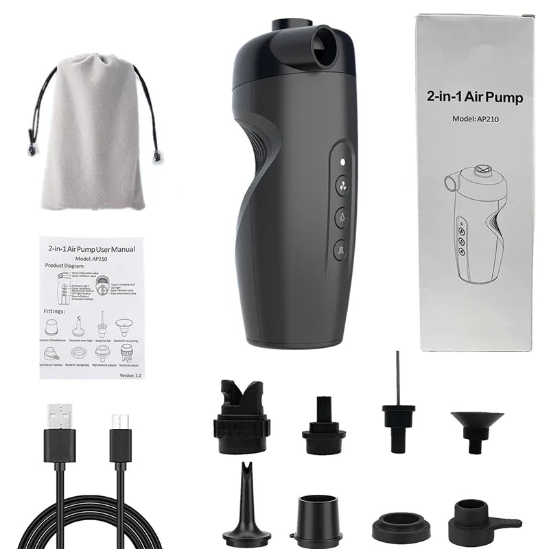 20PSI Protable Air Pump Electric Outdoor Deflatable Air Inflator For Inflatable Surfboard Paddle Stand Up Paddle Board Boat