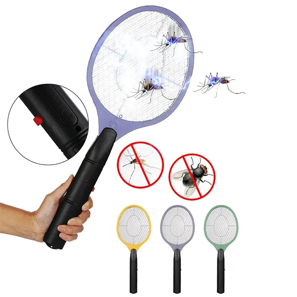 Mosquito Swatter Racket - Outdoor/Indoor Killer for Flies, Battery-Operated Tennis Killing  Battery-Operated Tennis Killing Zap