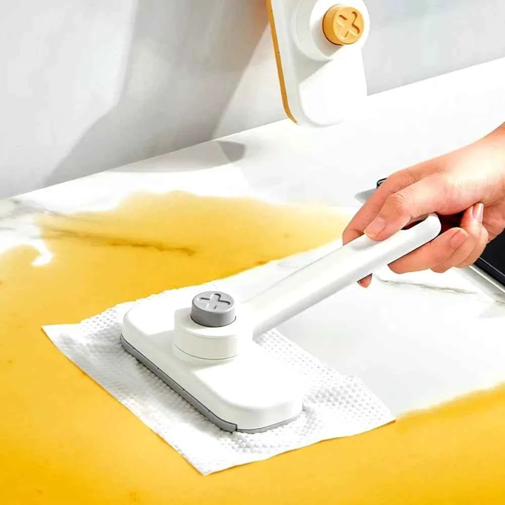 Towel Changing Portable Mini Rotating Mop Multi-purpose Plastic Face Towel Mop Convenient 360 Rotation Oil Cleaning Mop Home