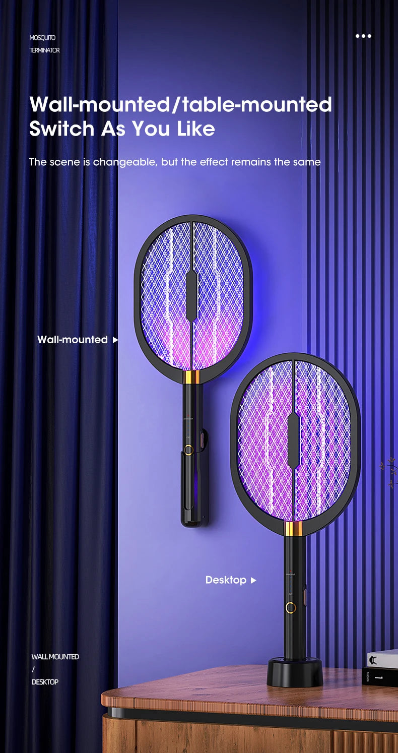 3000V Mosquito Killer Anti Mosquitoes Electric Usb Killer Racket Fly Swatter Electric Traps Flies Insect Repeller Home Mosquito