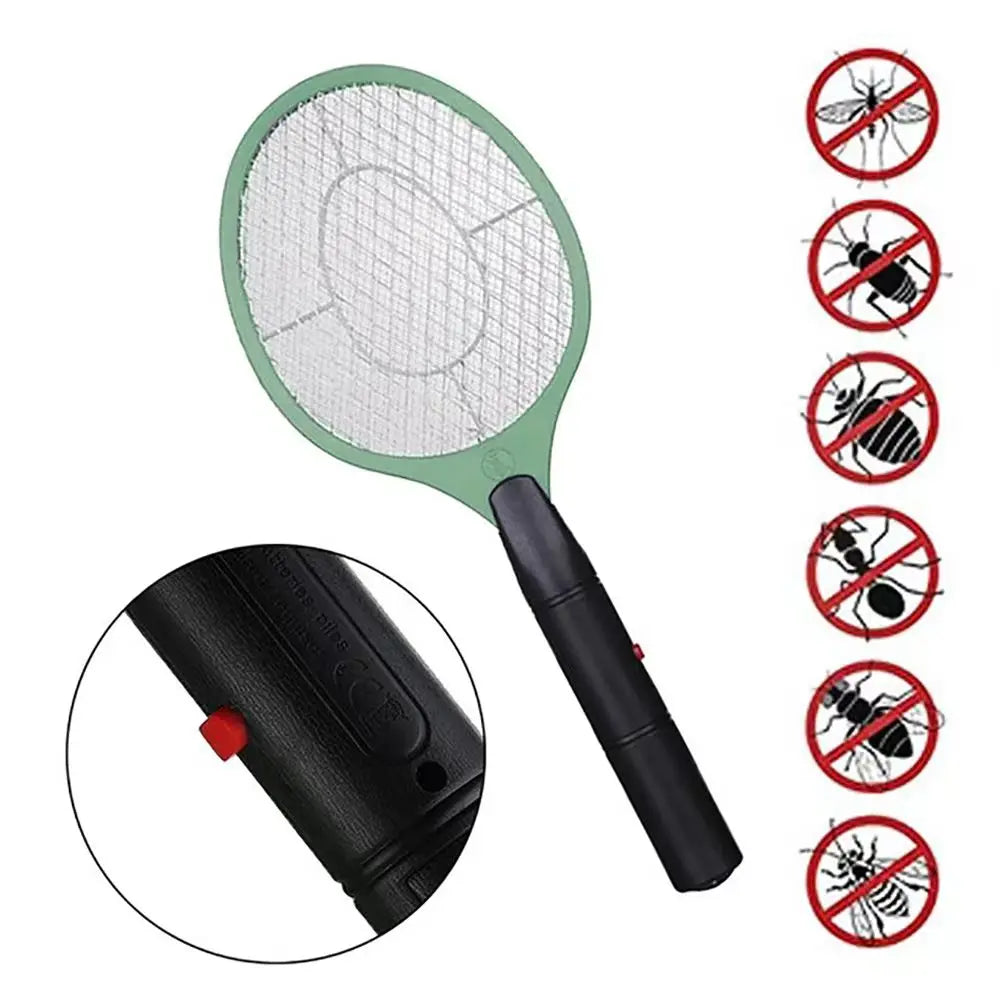 Mosquito Swatter Racket - Outdoor/Indoor Killer for Flies, Battery-Operated Tennis Killing  Battery-Operated Tennis Killing Zap