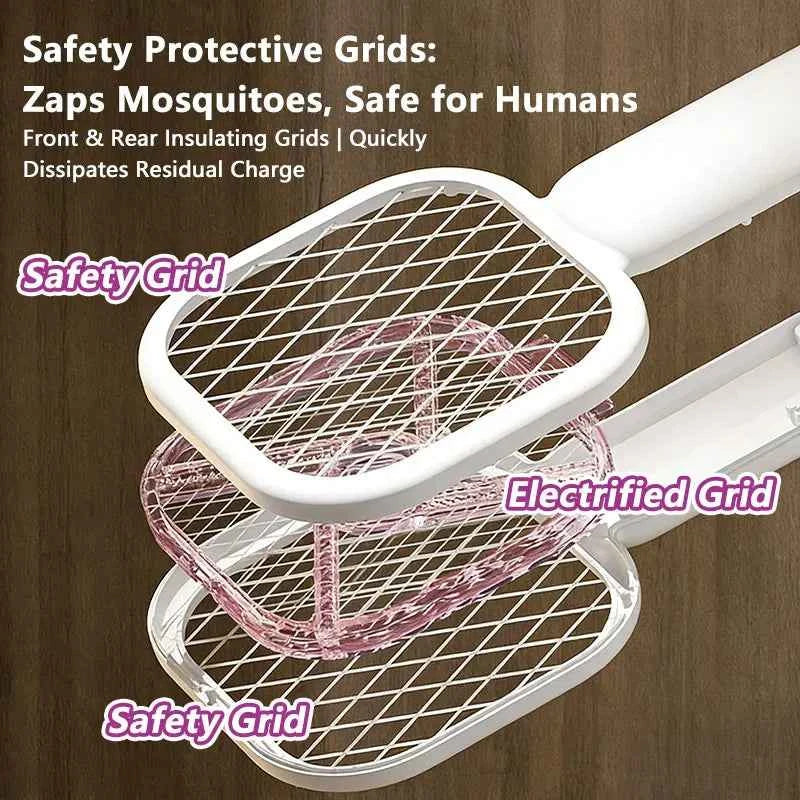 Mini Electric Mosquito Swatter USB Household Mosquito Lure Small Mosquito Killer Swatter Outdoor Portable Mosquito Killer 2026