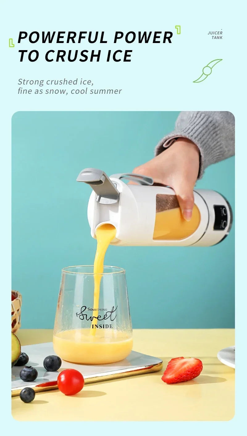 блендер juicer Portable Electric Juicer 450ml 8 Blades Travel Juicer Machine Chargeable Shakes Smoothie Blenders Fresh Juice Cup
