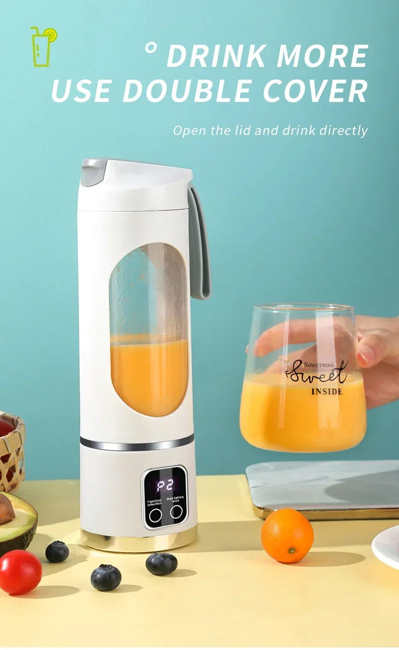 блендер juicer Portable Electric Juicer 450ml 8 Blades Travel Juicer Machine Chargeable Shakes Smoothie Blenders Fresh Juice Cup