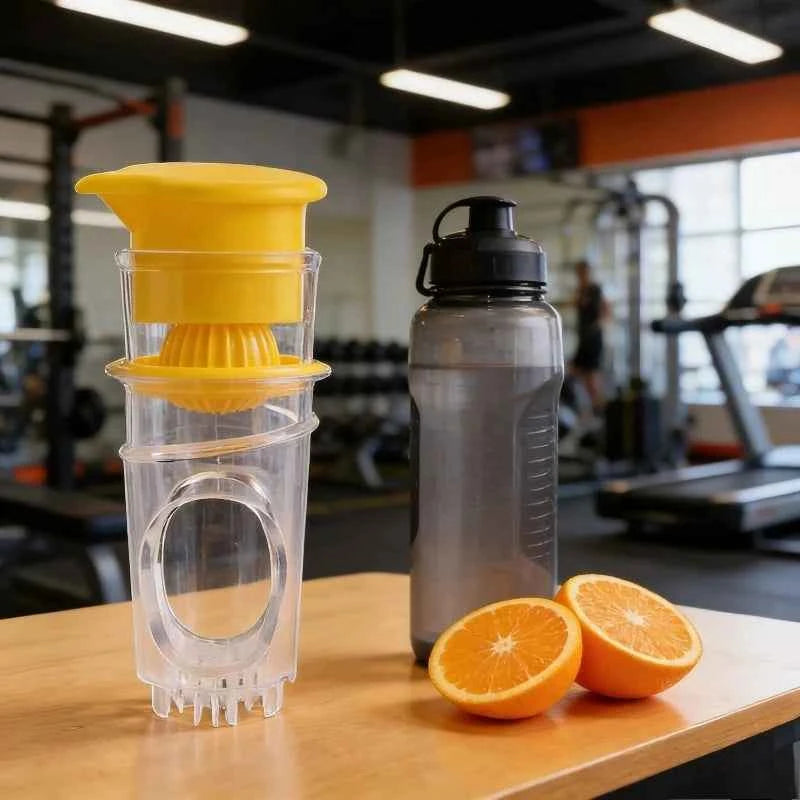 Fruit Juice Sprayer Manual Orange Lemon Juicer with Leak-Proof Nozzle Mini Handheld Juicing Gadget for Fresh Juice Making