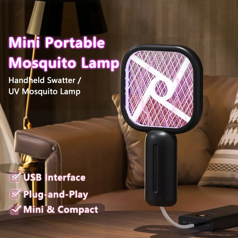 Mini Electric Mosquito Swatter USB Household Mosquito Lure Small Mosquito Killer Swatter Outdoor Portable Mosquito Killer 2026