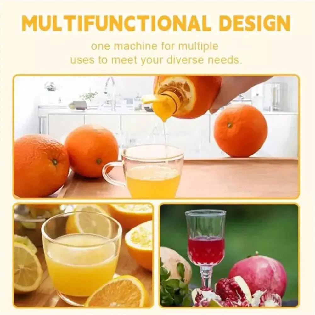 Fruit Juice Sprayer Manual Orange Lemon Juicer with Leak-Proof Nozzle Mini Handheld Juicing Gadget for Fresh Juice Making